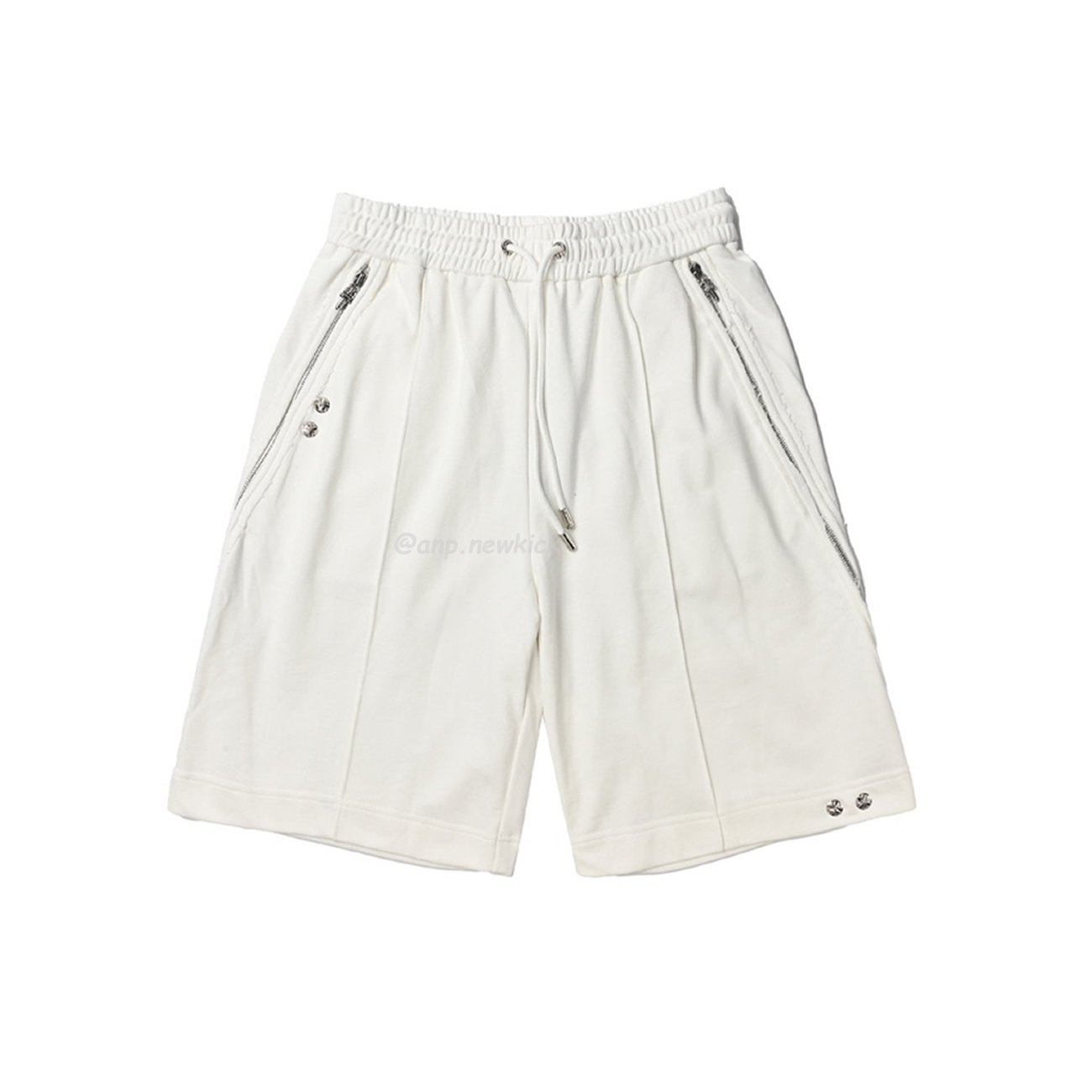 Chrome Hearts 23ss Black White Side Zipper Shorts (2) - newkick.cc